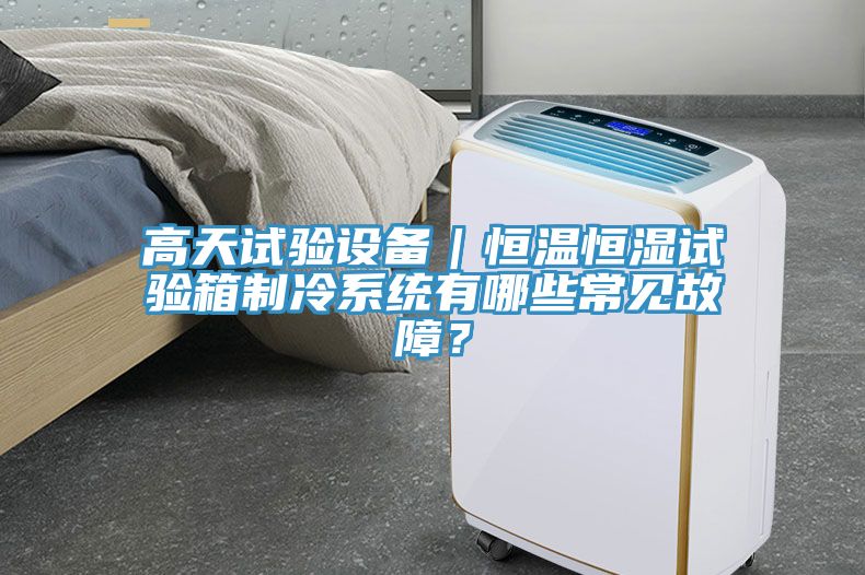 高天試驗(yàn)設(shè)備｜恒溫恒濕試驗(yàn)箱制冷系統(tǒng)有哪些常見故障？