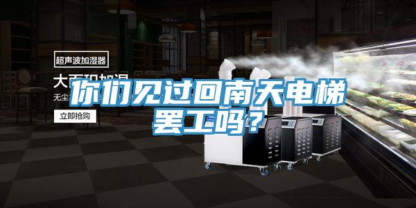 你們見過回南天電梯罷工嗎？